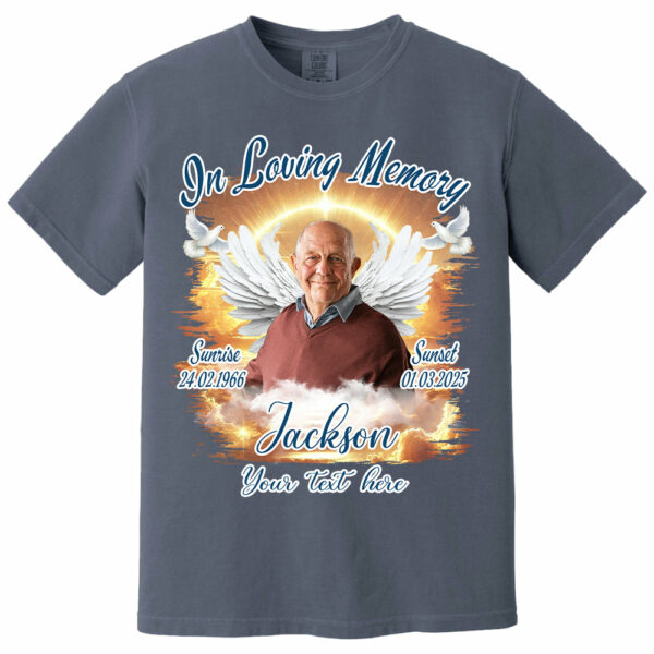 In Loving Memory - Personalized Photo Memorial Shirt Tu24 - Image 13