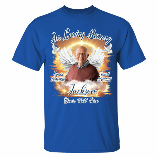 In Loving Memory - Personalized Photo Memorial Shirt Tu24 - Image 9