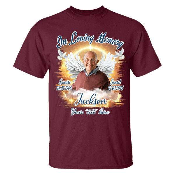 In Loving Memory - Personalized Photo Memorial Shirt Tu24 - Image 7