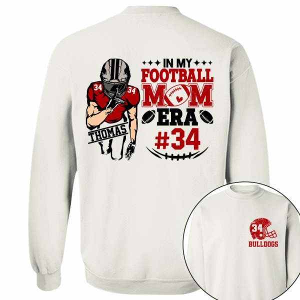 In My Football Mom Era Personalized Cheer Football Shirt - Image 6