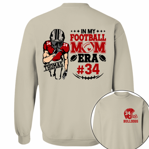 In My Football Mom Era Personalized Cheer Football Shirt - Image 13