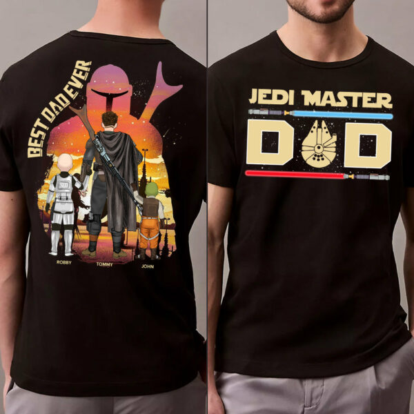Jedi Master Dad - Personalized Shirt For Dad - Image 2