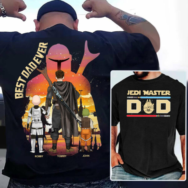 Jedi Master Dad - Personalized Shirt For Dad