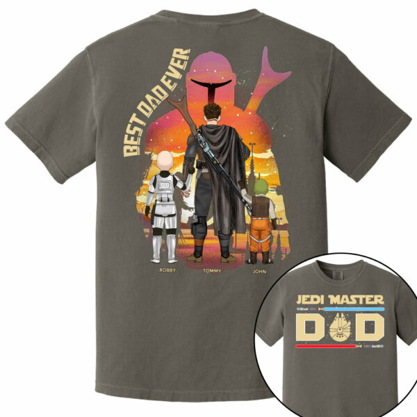 Jedi Master Dad - Personalized Shirt For Dad - Image 9