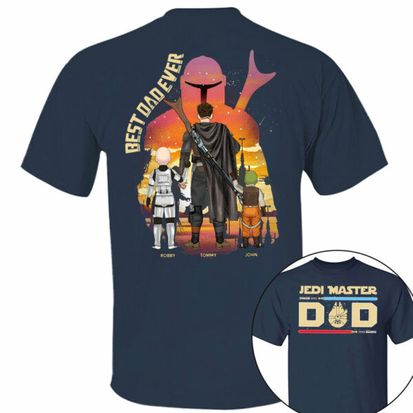 Jedi Master Dad - Personalized Shirt For Dad - Image 4