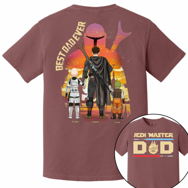 Jedi Master Dad - Personalized Shirt For Dad - Image 12