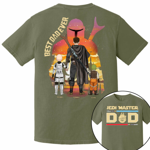 Jedi Master Dad - Personalized Shirt For Dad - Image 11