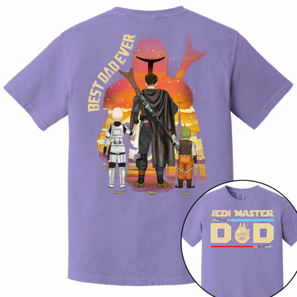Jedi Master Dad - Personalized Shirt For Dad - Image 14