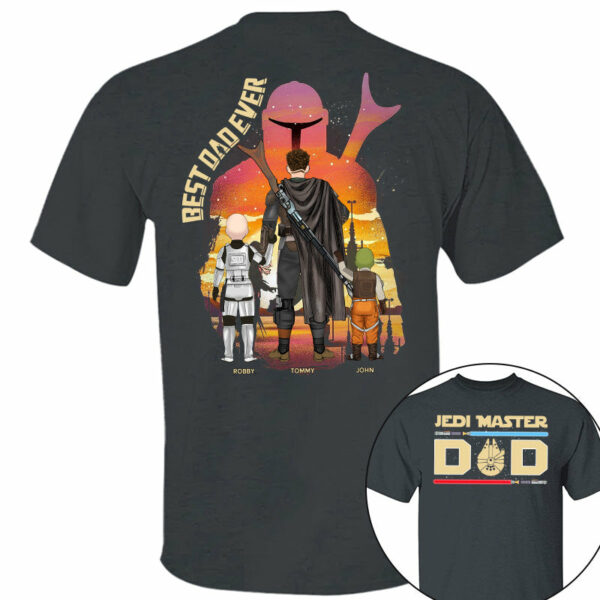 Jedi Master Dad - Personalized Shirt For Dad - Image 6