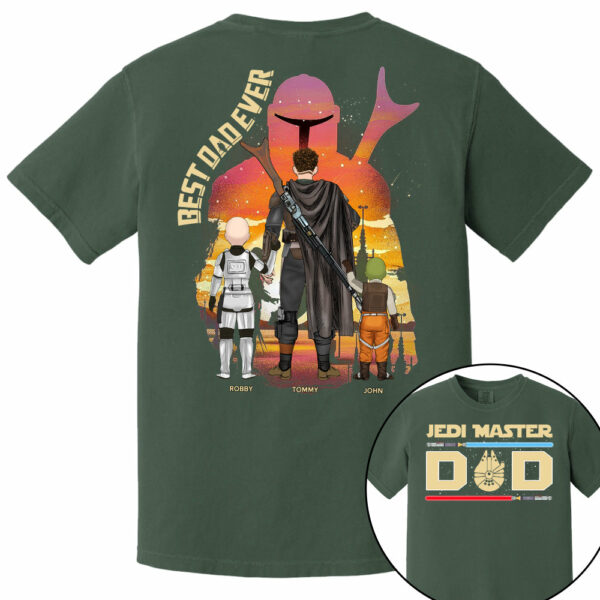 Jedi Master Dad - Personalized Shirt For Dad - Image 10