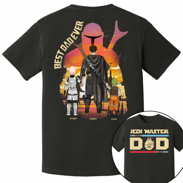 Jedi Master Dad - Personalized Shirt For Dad - Image 8
