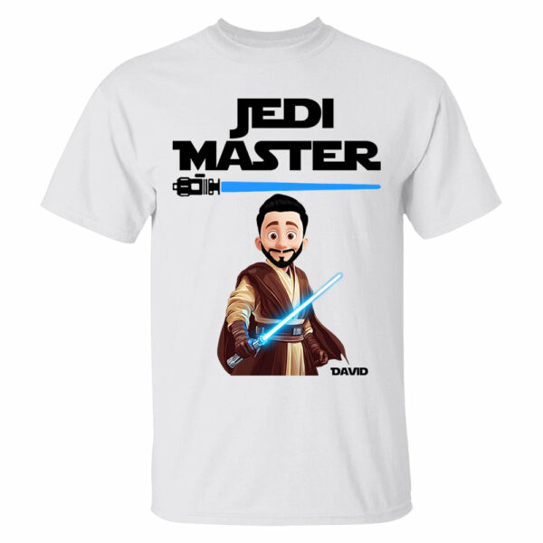Jedi Master Young Padawan - Personalized Matching Shirts For Dad and Children - Image 2