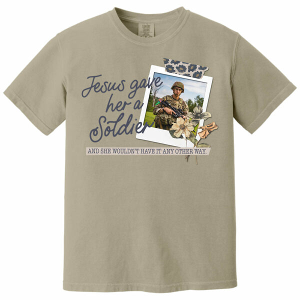 Jesus Gave Her - Custom Upload Photo Shirt - Image 3