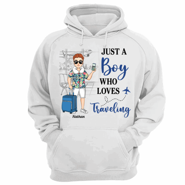 Just A Boy Who Loves Traveling - Custom Shirt For Traveling Girl NA04 - Image 10