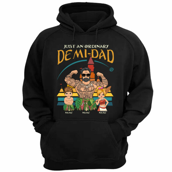 Just An Ordinary Demi Dad - Personalized Shirt Custom With Kids Gift For Dad - Image 3
