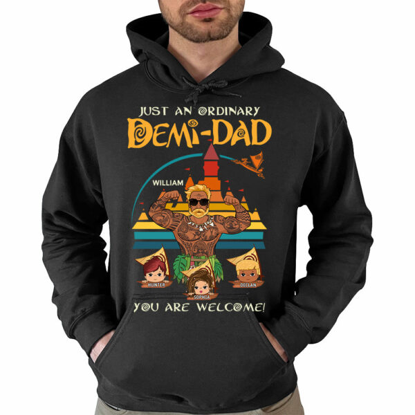 Just An Ordinary Demi Dad You Are Welsome Vintage Personalized Shirt For Dad Custom Nickname With Kids Father's Day Gift H2511 - Image 4