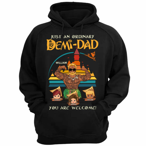Just An Ordinary Demi Dad You Are Welsome Vintage Personalized Shirt For Dad Custom Nickname With Kids Father's Day Gift H2511 - Image 3