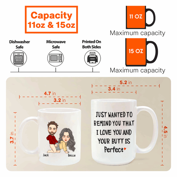 Just Wanted To Remind You That I Love You And Your...Personalized Funny Mug Gifts For Couple - Naughty Valentines Presents Gift Ideas - Image 6