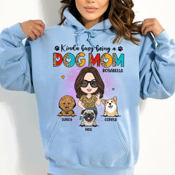 Kinda Busy Being A Dog Mom Personalized Shirt for Dog Mom Cute Gift For Dog Lover H2511 - Image 12