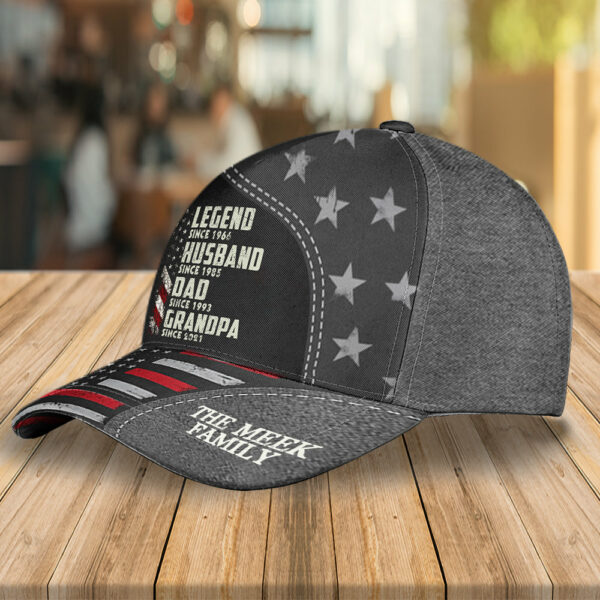 Legend Husband Dad Grandpa Since, Personalized Classic Cap, Gift For Father's Day T1807 - Image 3