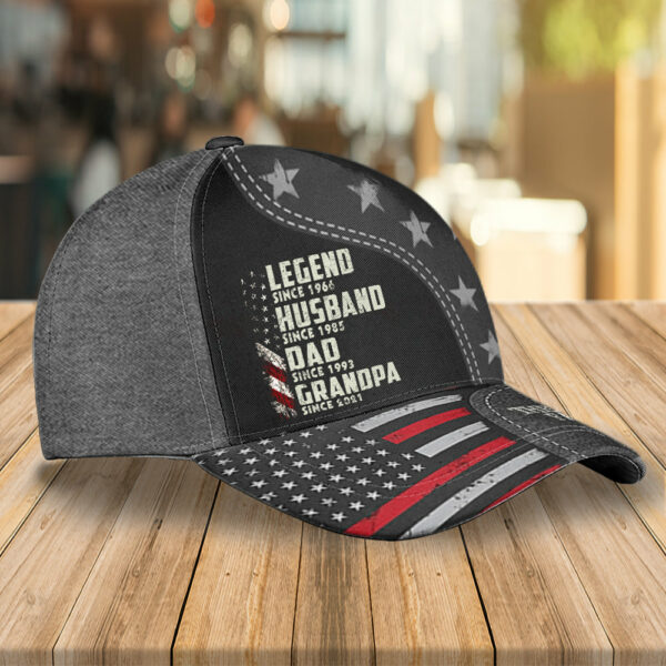 Legend Husband Dad Grandpa Since, Personalized Classic Cap, Gift For Father's Day T1807 - Image 2