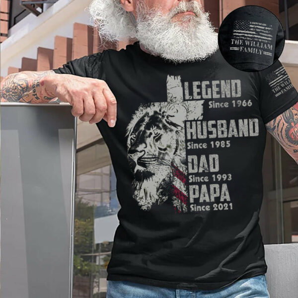 Legend, Husband, Dad, Papa, Personalized Shirt Gift For Dad, Custom Father's Day Gift T1807