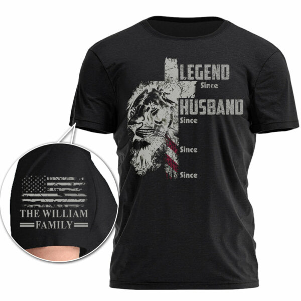 Legend, Husband, Dad, Papa, Personalized Shirt Gift For Dad, Custom Father's Day Gift T1807 - Image 2