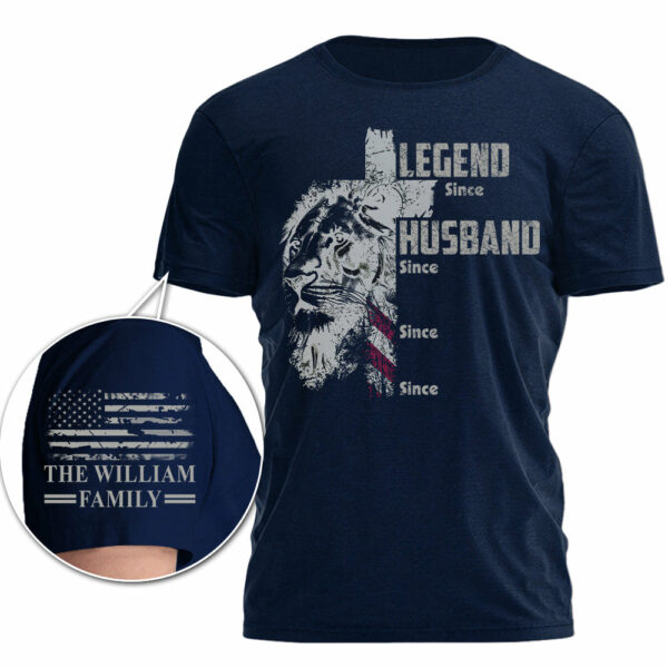 Legend, Husband, Dad, Papa, Personalized Shirt Gift For Dad, Custom Father's Day Gift T1807 - Image 5