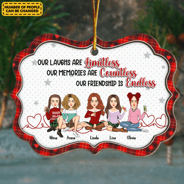 Let The Good Times Roll - Bestie Personalized Custom Ornament - Christmas Gift For Best Friends, BFF, Sisters - Image 6
