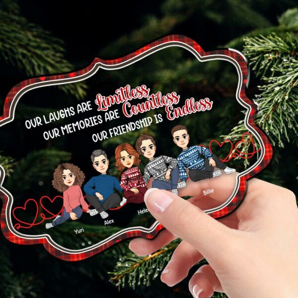 Let The Good Times Roll - Bestie Personalized Custom Ornament - Christmas Gift For Best Friends, BFF, Sisters - Image 7