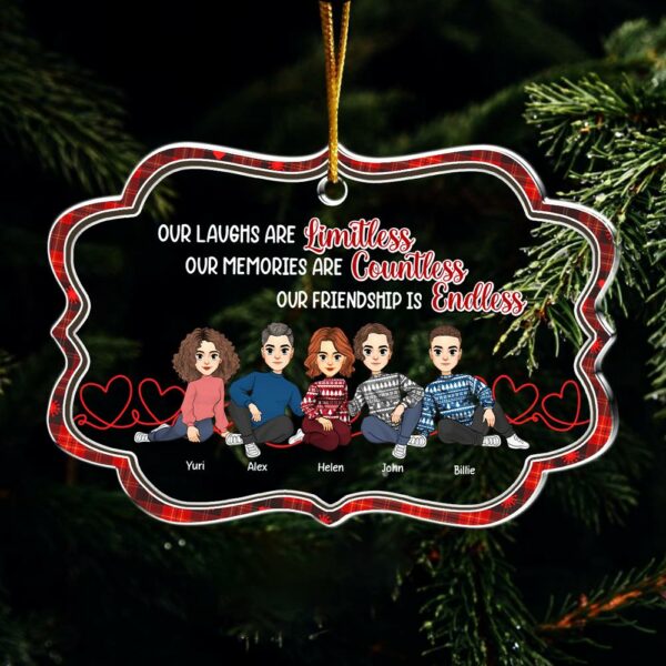 Let The Good Times Roll - Bestie Personalized Custom Ornament - Christmas Gift For Best Friends, BFF, Sisters - Image 6