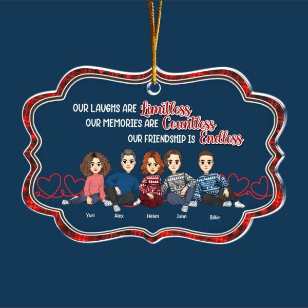 Let The Good Times Roll - Bestie Personalized Custom Ornament - Christmas Gift For Best Friends, BFF, Sisters - Image 5