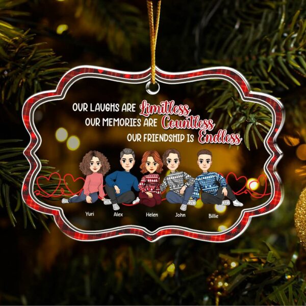 Let The Good Times Roll - Bestie Personalized Custom Ornament - Christmas Gift For Best Friends, BFF, Sisters - Image 4