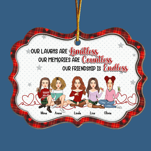 Let The Good Times Roll - Bestie Personalized Custom Ornament - Christmas Gift For Best Friends, BFF, Sisters - Image 7