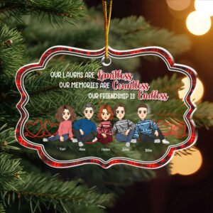 Let The Good Times Roll - Bestie Personalized Custom Ornament - Christmas Gift For Best Friends, BFF, Sisters
