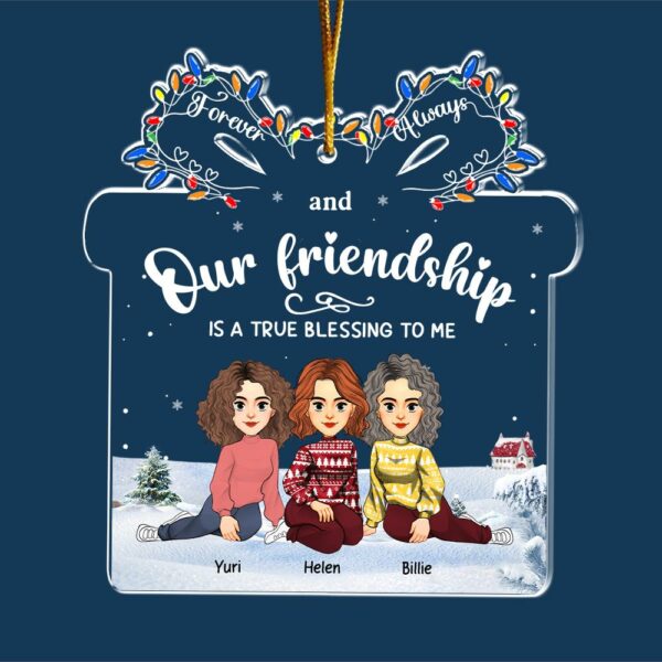 Let The Good Times Roll - Bestie Personalized Custom Ornament - Christmas Gift For Best Friends, BFF, Sisters Vr2 - Image 5