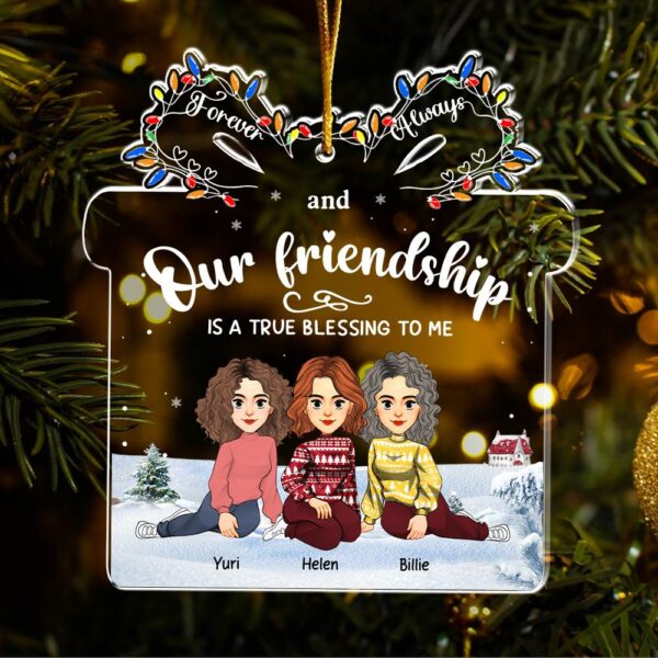 Let The Good Times Roll - Bestie Personalized Custom Ornament - Christmas Gift For Best Friends, BFF, Sisters Vr2 - Image 4