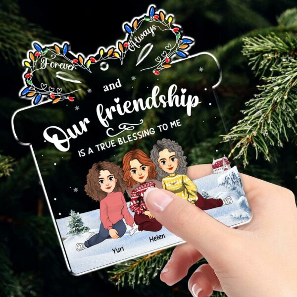 Let The Good Times Roll - Bestie Personalized Custom Ornament - Christmas Gift For Best Friends, BFF, Sisters Vr2 - Image 7
