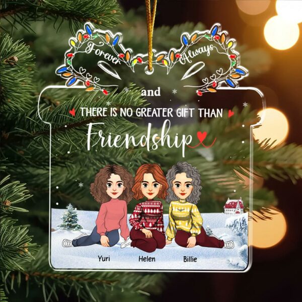 Let The Good Times Roll - Bestie Personalized Custom Ornament - Christmas Gift For Best Friends, BFF, Sisters Vr3