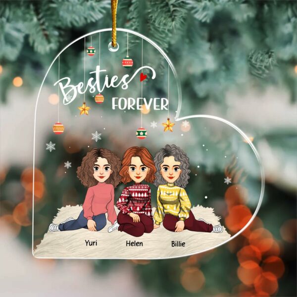 Let The Good Times Roll - Bestie Personalized Custom Ornament - Christmas Gift For Best Friends, BFF, Sisters Vr5 - Image 2