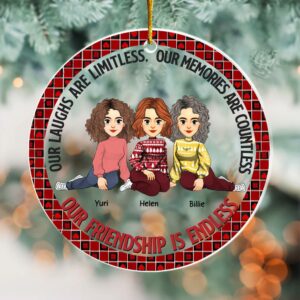 Let The Good Times Roll - Bestie Personalized Custom Ornament - Christmas Gift For Best Friends, BFF, Sisters Vr6