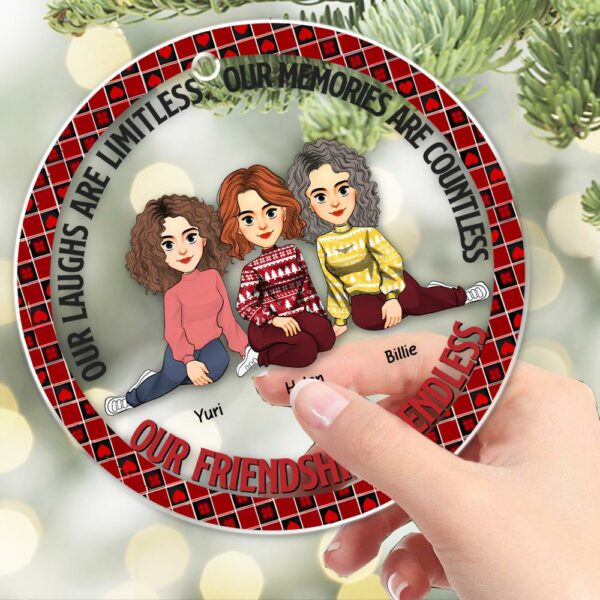 Let The Good Times Roll - Bestie Personalized Custom Ornament - Christmas Gift For Best Friends, BFF, Sisters Vr6 - Image 7
