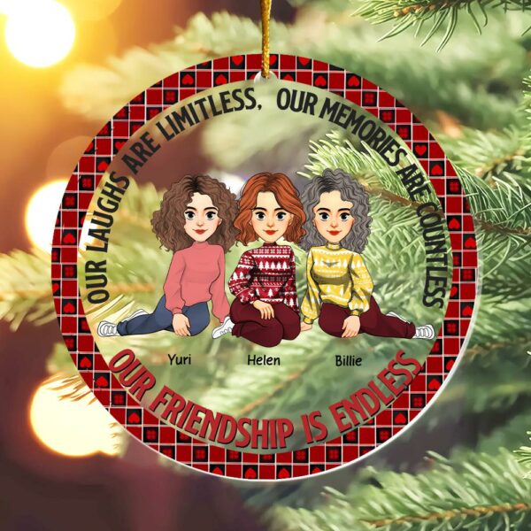 Let The Good Times Roll - Bestie Personalized Custom Ornament - Christmas Gift For Best Friends, BFF, Sisters Vr6 - Image 6