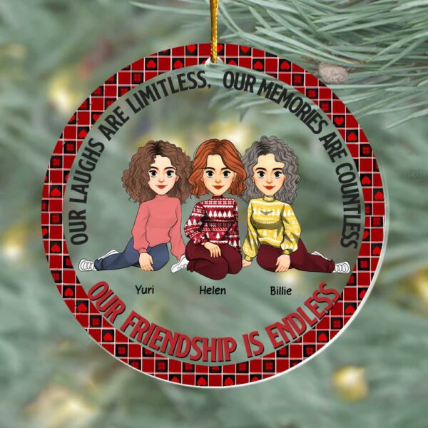 Let The Good Times Roll - Bestie Personalized Custom Ornament - Christmas Gift For Best Friends, BFF, Sisters Vr6 - Image 4