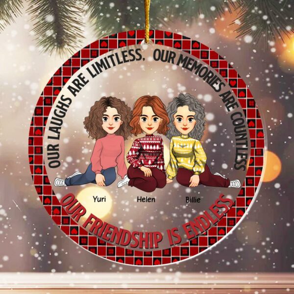 Let The Good Times Roll - Bestie Personalized Custom Ornament - Christmas Gift For Best Friends, BFF, Sisters Vr6 - Image 5