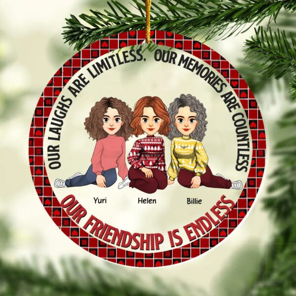 Let The Good Times Roll - Bestie Personalized Custom Ornament - Christmas Gift For Best Friends, BFF, Sisters Vr6 - Image 2