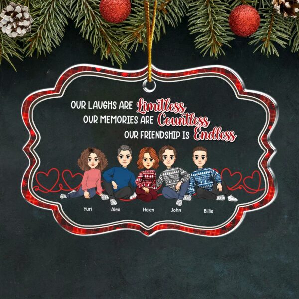 Let The Good Times Roll - Bestie Personalized Custom Ornament - Christmas Gift For Best Friends, BFF, Sisters - Image 3