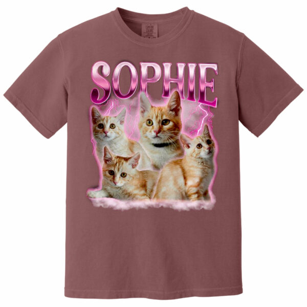 Live Preview Custom Your Pets Tee, Retro Vintage Portrait Bootleg Shirt - Image 12