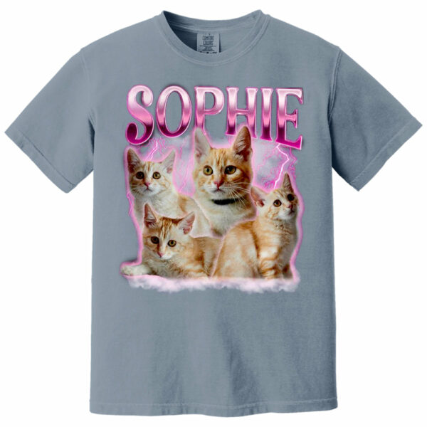 Live Preview Custom Your Pets Tee, Retro Vintage Portrait Bootleg Shirt - Image 10