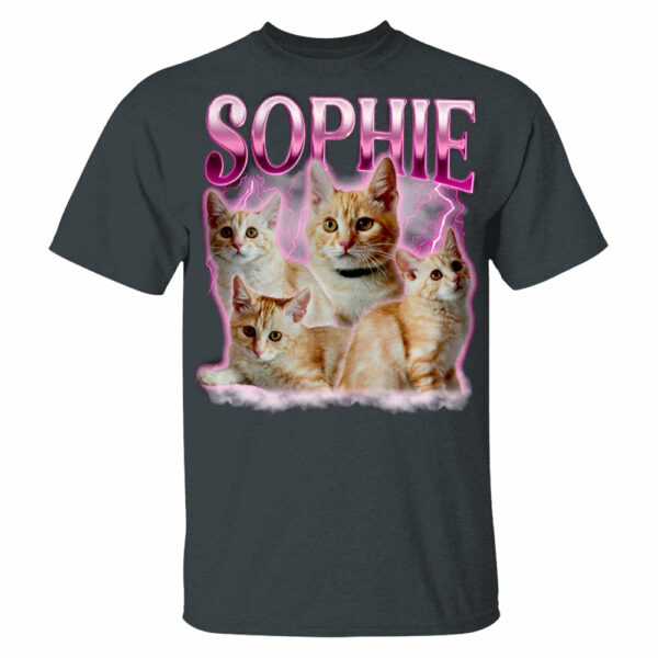 Live Preview Custom Your Pets Tee, Retro Vintage Portrait Bootleg Shirt - Image 3